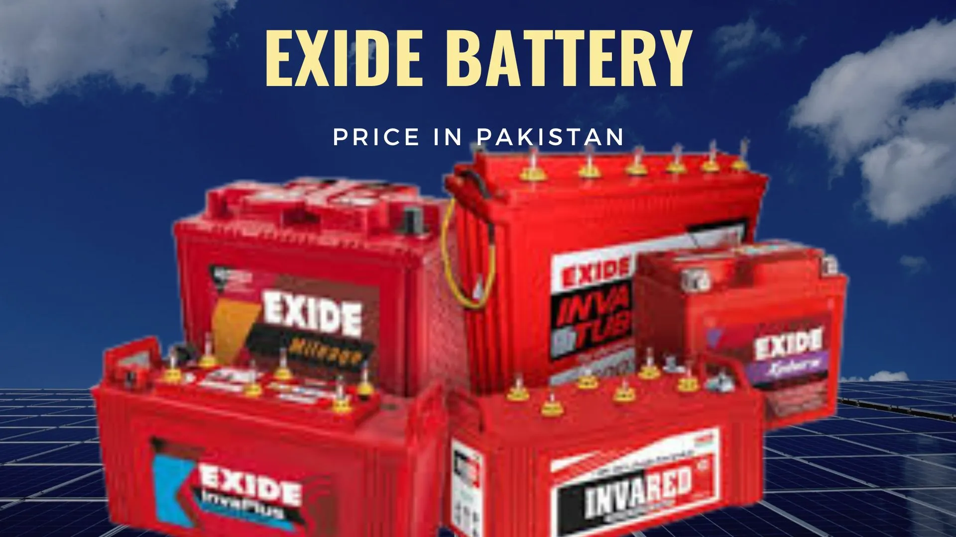 Exide Tubular Battery Price in Pakistan 2024 1 exide battery price in pakistan