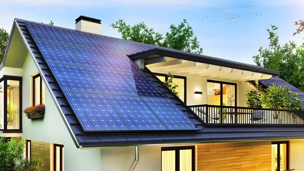 Solar Panel Price in Pakistan Today - Latest Updated 14 solar plates installed on roof of the house